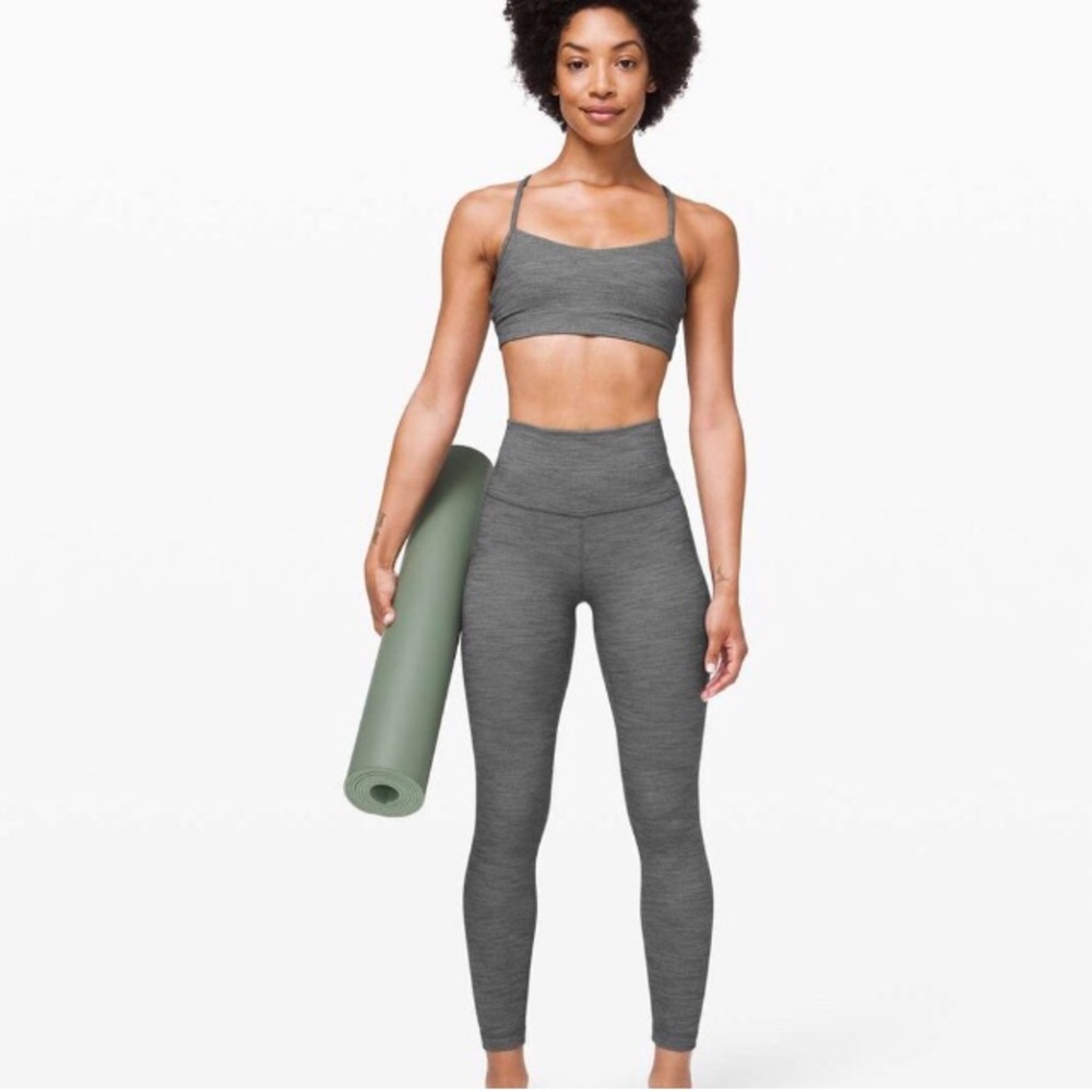Lululemon align double lined mini heathered herringbone 6 25”